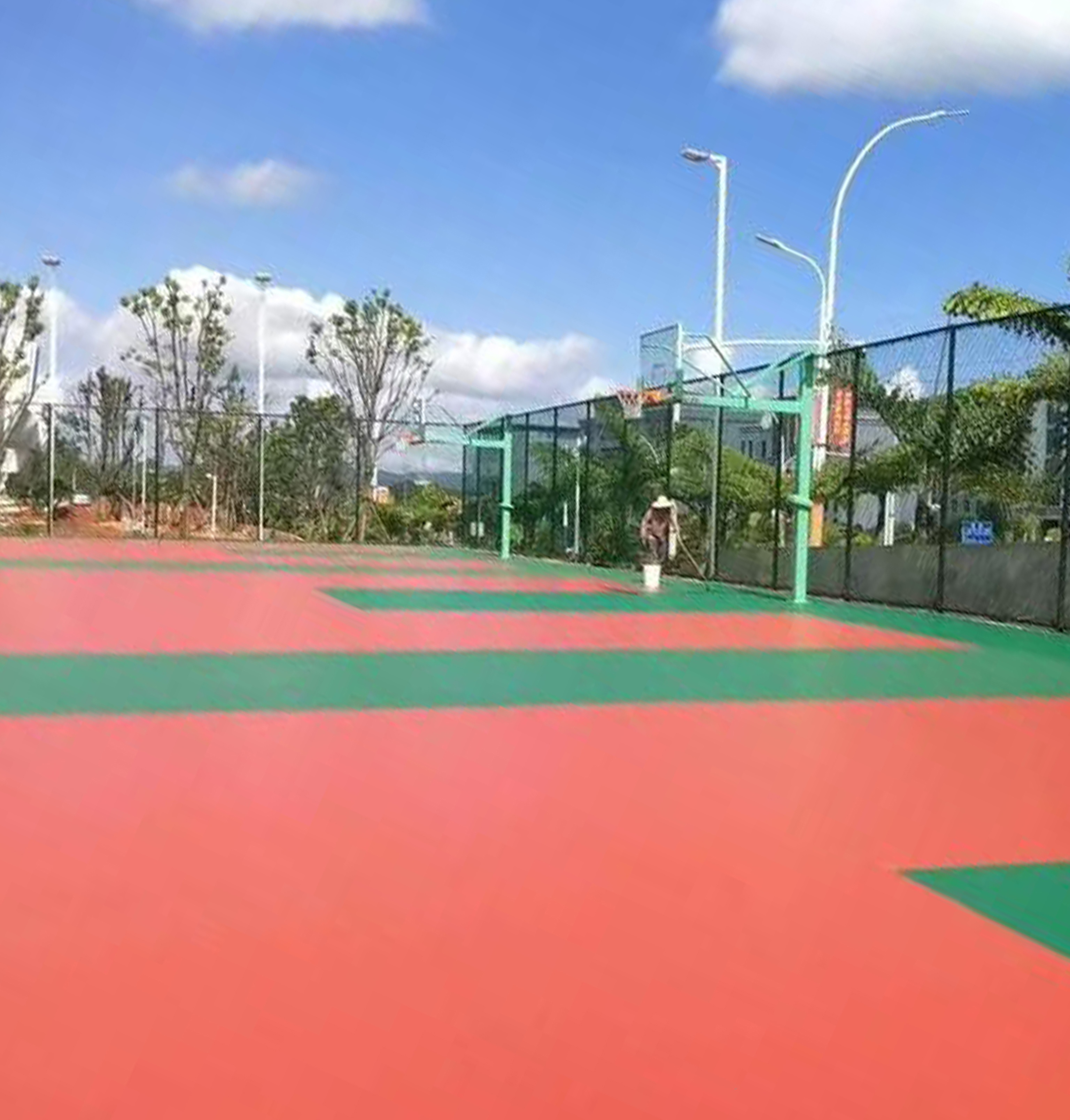 硅pu篮球场
